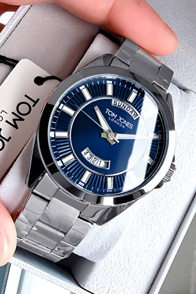 Tom Jones Original Wristwatch 3 Atm Water Resistant Silver Color Steel Band G...