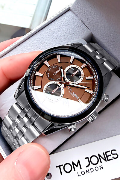 Tom Jones Original Men's Wristwatch 3 Atm Water Resistant Silver Color Steel ...