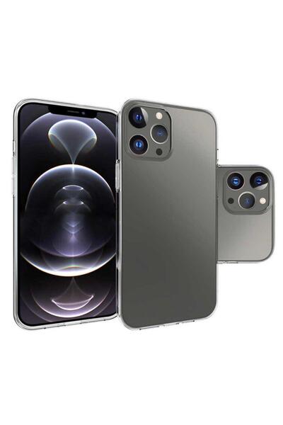 Miscase Iphone 14 Pro Max Şeffaf Kamera Korumalı Silikon Kapak Kılıf
