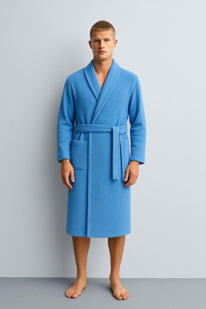 COTENCONCEPT Ανδρικό μπουρνούζι με γιακά σάλι μεγάλου μεγέθους