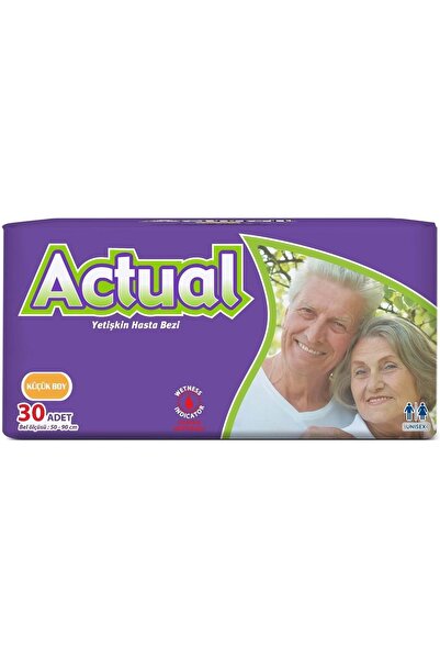 ACTUAL Yetişkin Hasta Bezi Bel Bantlı S - Small - Küçük 30 Adet