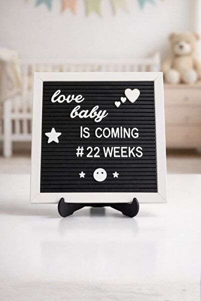 fikirstore Mesaj Panosu Beyaz Kaplama Ahşap Çerçeveli 148 Türkçe Karakterli B...