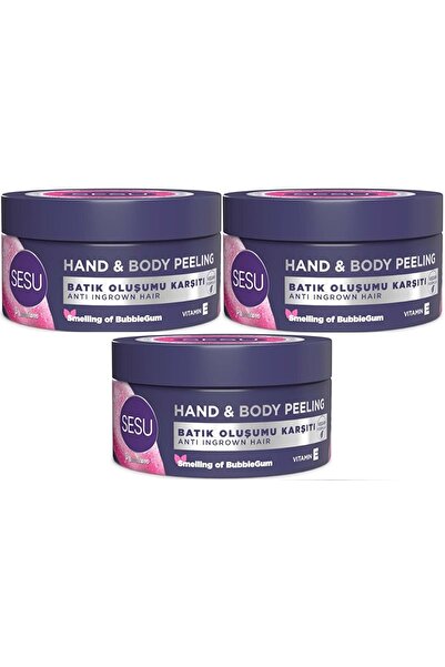 Sesu Vücut Peelingi 250ML (Hand & Body Peelıbg) (3 Lü Set)