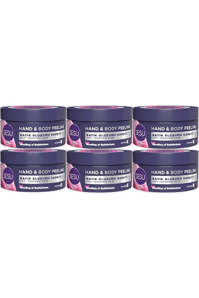 Sesu Vücut Peelingi 250ML (Hand & Body Peelıbg) (6 Lı Set)