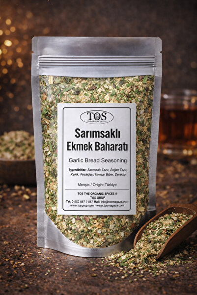 TOS The Organic Spices Sarımsaklı Ekmek Baharatı 100 gr Garlic Bread Seasonin...
