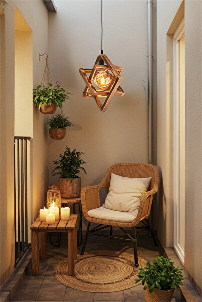 ONUR AVİZE Retro Rustik Hol Koridor Balkon Salon Yatak Odası Ofis Kafe Mutfak...