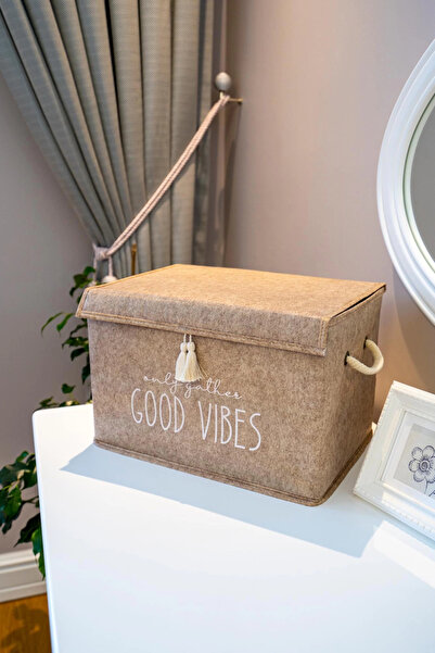 Kanonik Education سلة منظم متعددة الأغراض مغطاة بتفاصيل شرابة (صغيرة) - 03495