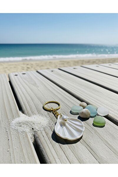 VESPERASTOREE İstiridye kabuğu anahtarlık incili,hediyelik,kına,düğün,nikah,d...