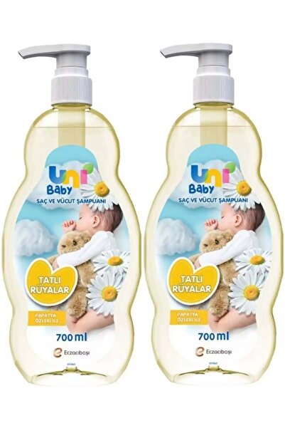 Uni Baby Bebek Şampuanı 700ml Tatlı Rüyalar (POMPALI) (2 Lİ SET)