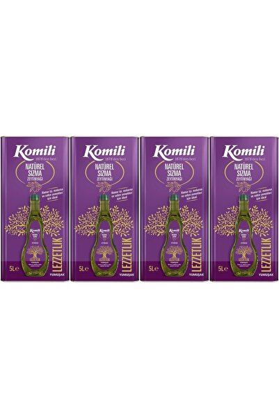 Komili Zeytinyağı 20LT Natural Ege Sızması (Teneke) (4PK*5LT)