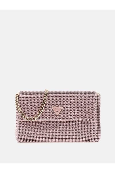 Guess حقيبة زالينا صغيرة مرصعة بأحجار الراين