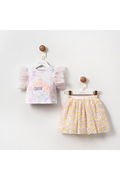ministok Birthday Queen Konfeti Kız Çocuk İkili Takım