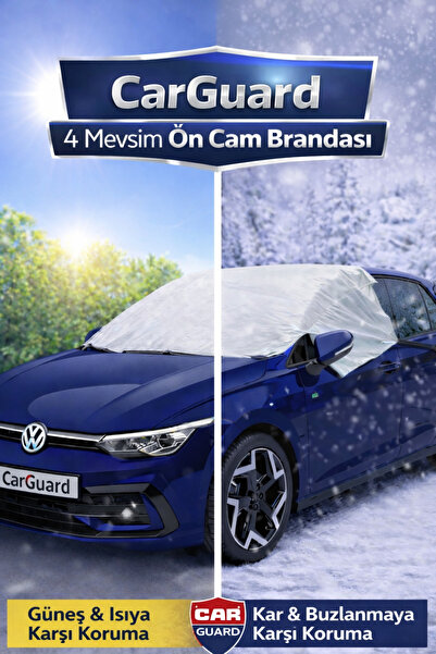 CarGuard Tüm Araçlar ile Uyumlu Ön Cam Brandası, Buzlanma Önleyici, Ön Cam Gü...