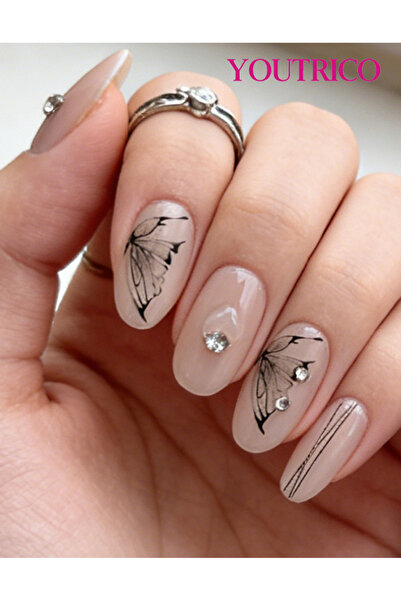 Youtrico Cute girls' fake nails,bow elements press on nails,handmade,everyday...