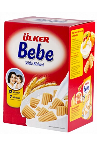 Ülker Sütlü Bebe Bisküvisi 800GR (12 Vitaminli 7 Minarelli) Kutu