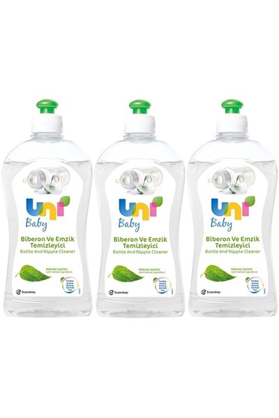 Uni Baby Biberon ve Emzik Temizleyici 500ML (3 Lü Set)