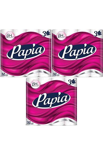Papia Tuvalet Kağıdı (3 Katlı) 96 Lı Pk (3Pk*32)