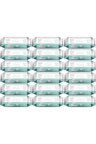 Sleepy Hasta Vücut Temizleme Islak Mendil Havlu 50 Yaprak XL 18 Li Set