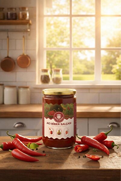 Antep Pazarı Acı Biber Salçası -Gaziantep-650 gr