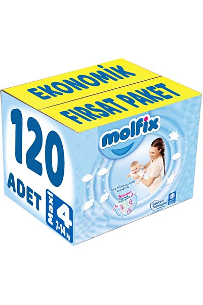 Molfix Bebek Bezi Beden:4 (7-14Kg) Maxi 124 Adet Ekonomik Fırsat Pk
