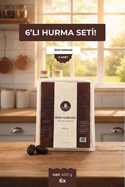 Antep Pazarı İran Hurması-Mozafeti Hurması - 400 gr x 6 adet