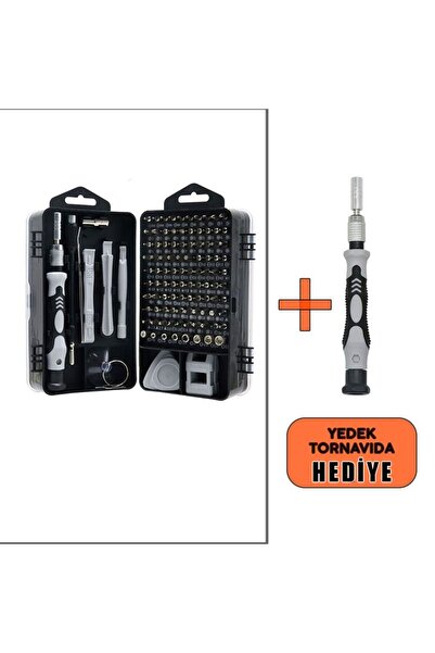 Genel Markalar 115 PARÇA TAMİR SETİ-YEDEK TORNAVİDA HEDİYELİ