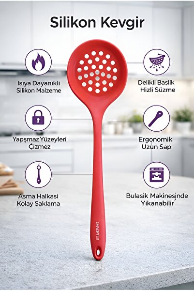 Ekostem Okaliptus Silikon Kevgir - Yüksek Isıya Dayanıklı, Yanmaz ve Yapışmaz...