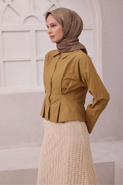 Belli ΜΕΤΑΞΩΤΟ ΜΟΥΣΙΛΙΝΟ ΦΑΝΕΛΑ ΜΕ ΓΕΩΜΕΤΡΙΚΟ ΣΧΕΔΙΟ 4201D (TWILL) ΒΙΖΟΝ - 46