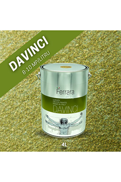 Ferrara Design Vopsea decorativa perlata Davinci, Ferrara Design, Olive Green...