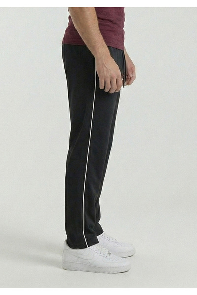 OXVİN Yan Düz Biyeli Baggy Eşofman Altı Bol Paça 2 Iplik Orta Kalınlıkta Uzun...