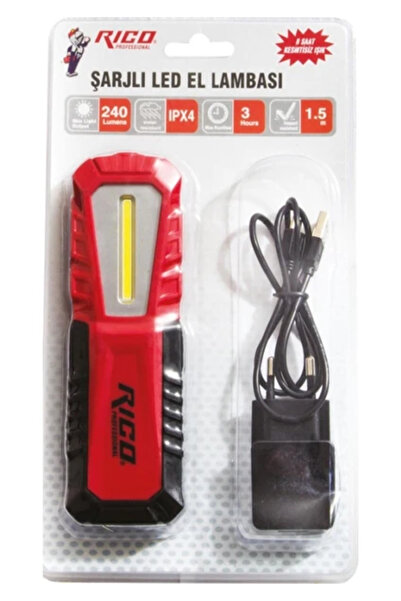 Rico Rıco Usb Şarjlı Led El Lambası Mıknatıslı Rc0037