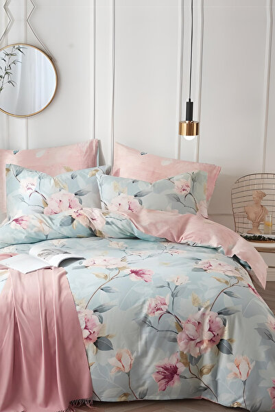 Always Lenjerie de pat dublă cu elastic pe două fețe Açelya