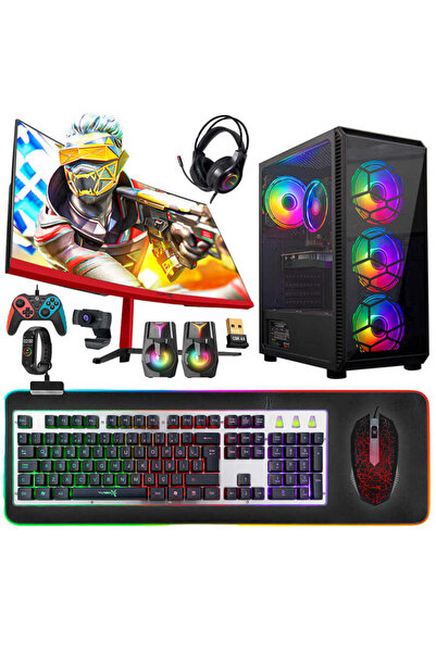 TURBOX Tx5015 Ryzen 5 3600 16gb 512gb Ssd Gtx1050ti 4gb 23.6 100Hz Curved Oyu...