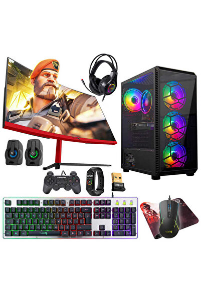 TURBOX Tx4692 i5 10400F 16GB Ram 1TB M.2 NVMe SSD 4GB RX560 23.6 75Hz Curved ...