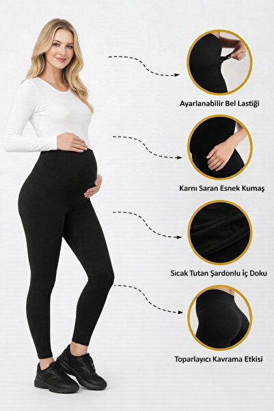 giyimsepeti بنطلون حمل شتوي دافئ ومرن قابل للتعديل من بيلي مون