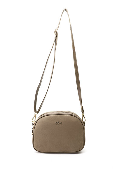 GÖNDERİ(R) Women's Mink Suede Long Strap Shoulder Bag