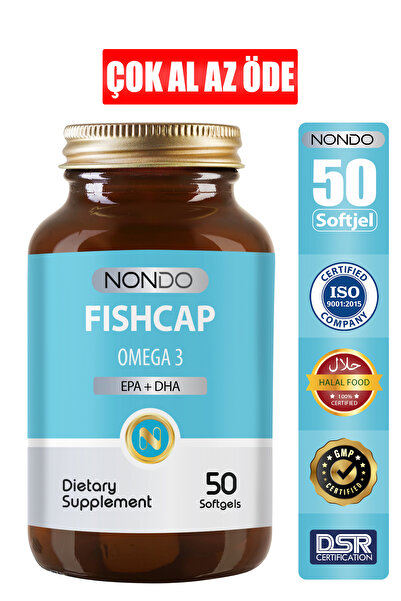 Nondo Fishcap Balık Yağı Omega 3 Epa Dha 1000 Mg 50 Yumuşak Jelatin Softgel K...