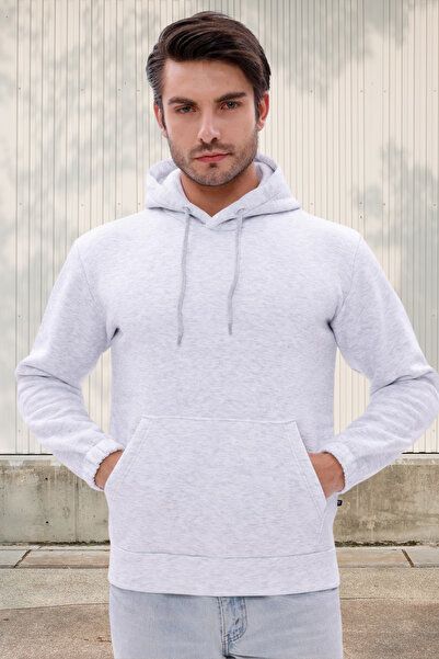 yakamor سترة رياضية للرجال بقلنسوة وأكمام مطاطية