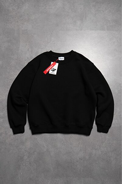 Crupt Studio Crupt Essentials Crop Boxy Black Men's Sweatshirt