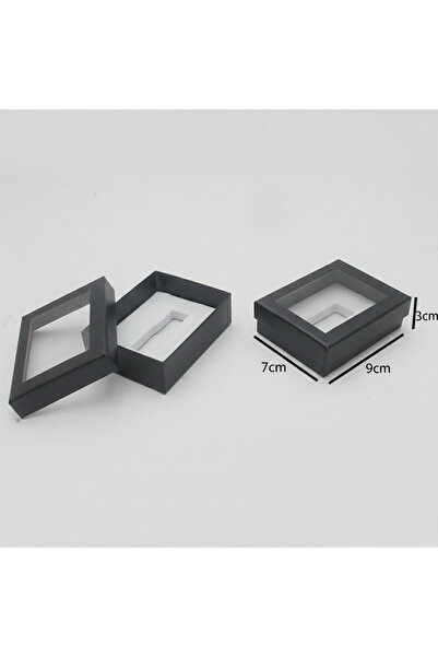 Generic 12 pieces of black perfume bottles with transparent windows