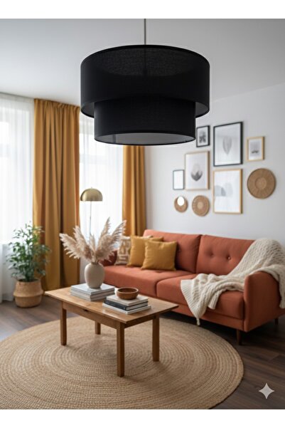 Emg DesiGn Kumaş Başlık 2 Katlı Pasta Avize Yatak Odası Çocuk Odası