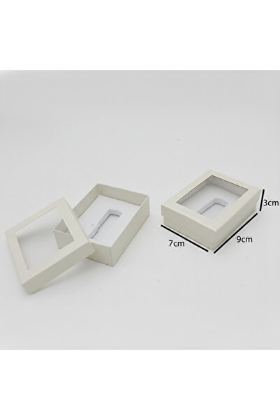 Generic 12 قطعة من علب تولات عطر بنافذة شفافة اللون سكري