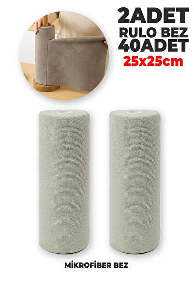 Destpak 40 ADET 2 Rulo Mikrofiber Bez Koparılabilir Mikro Fiber Bez Kaliteli ...