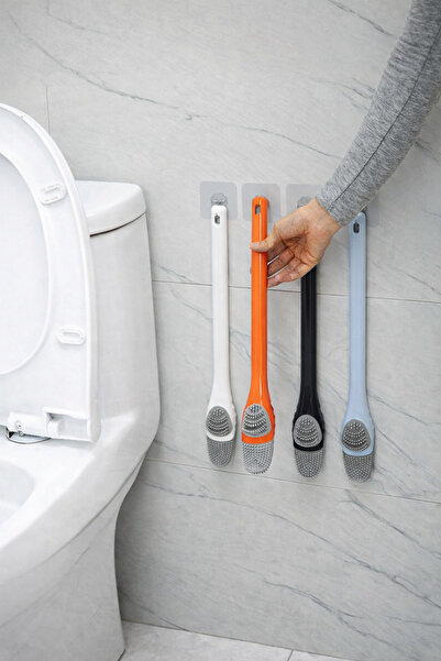 Sas Haus فرشاة تنظيف وتفصيل دقيقة لمقعد المرحاض من السيليكون، قطعة واحدة