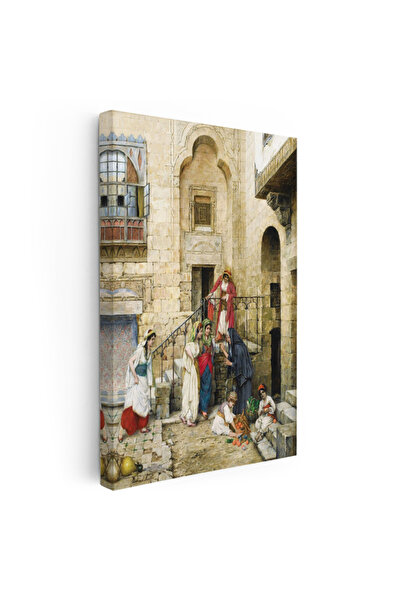 Tablofest Osman Hamdi Bey - Harem Avlusunda Kadınlar Kanvas Tablo