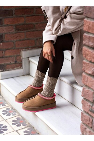 Yula Fashion Shoes Sabo Women's Double Color Light Sole Finger Embroidery Det...