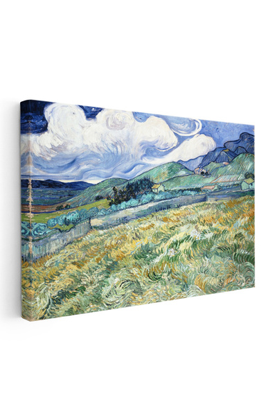 Tablofest Yatay Kanvas Tablo Van Gogh Buğday Tarlası Yokuş Yukarı Ressam Tabl...