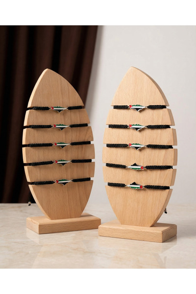 Zaytoon Bileklik, 10’lu Set Filistin Haritası Tasarımlı Dayanıklı Metal Unise...