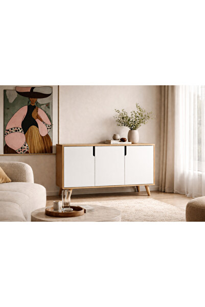 VM VERTEX MOBİLYA Verona 120 Cm Konsol, Kahve Köşesi, Tv Ünitesi, Çok Amaçlı ...