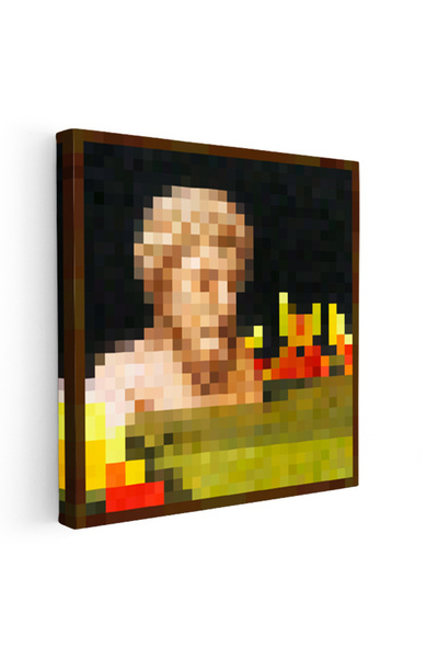Tablofest Kare Kanvas Tablo Bust Piksel Minecraft Tablosu Ev Ofis Salon Duvar...